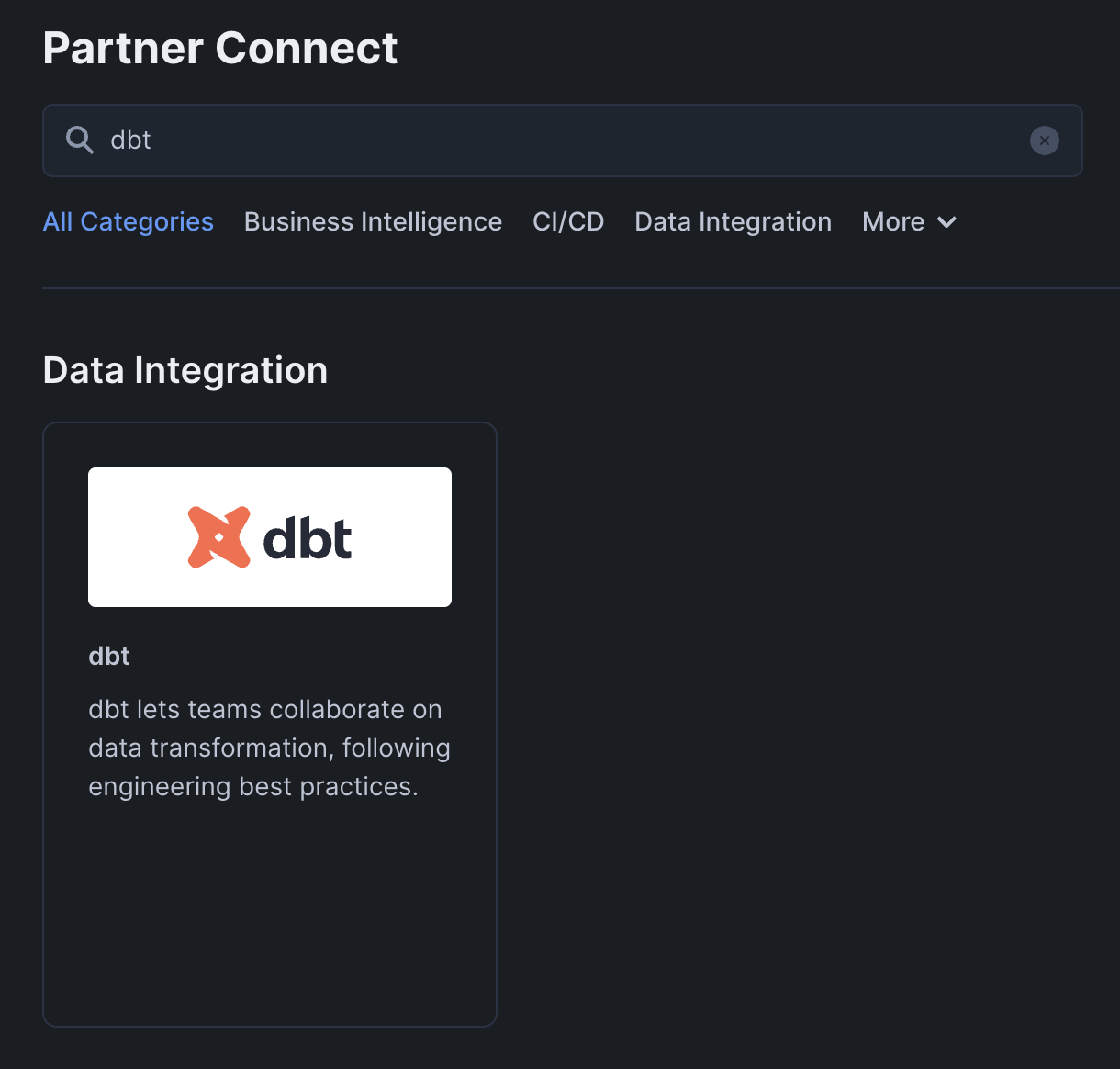Snowflake Partner Connect Box